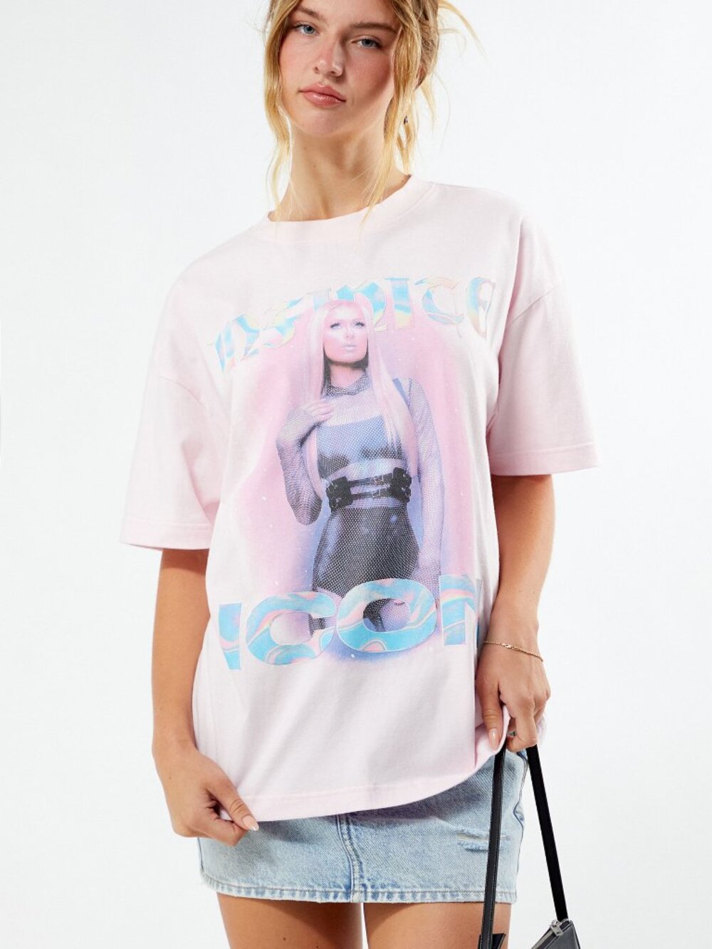 Oversized Paris Hilton Infinate Icon Tee